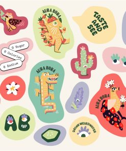 Aura Bora Sticker Sheet